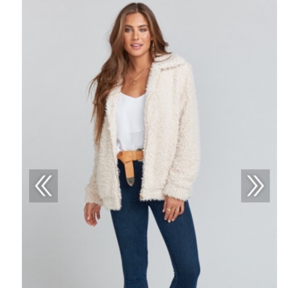 Sheldon Bomber Jacket in Shortbread Shearling SMYM